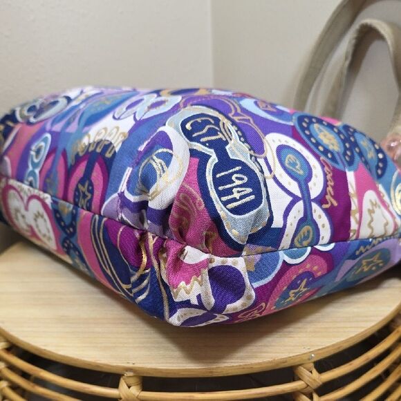 Coach Pop-C Glam Signature Graffiti Tote with Matching Wallet - Picture 6 of 15